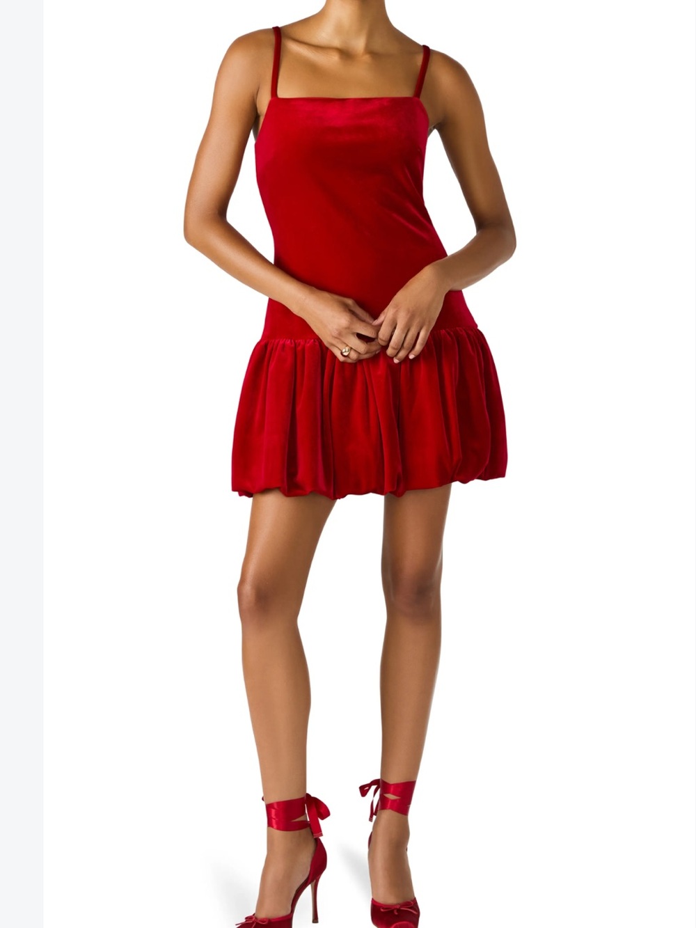 Giovanna Bubble Hem Mini Dress